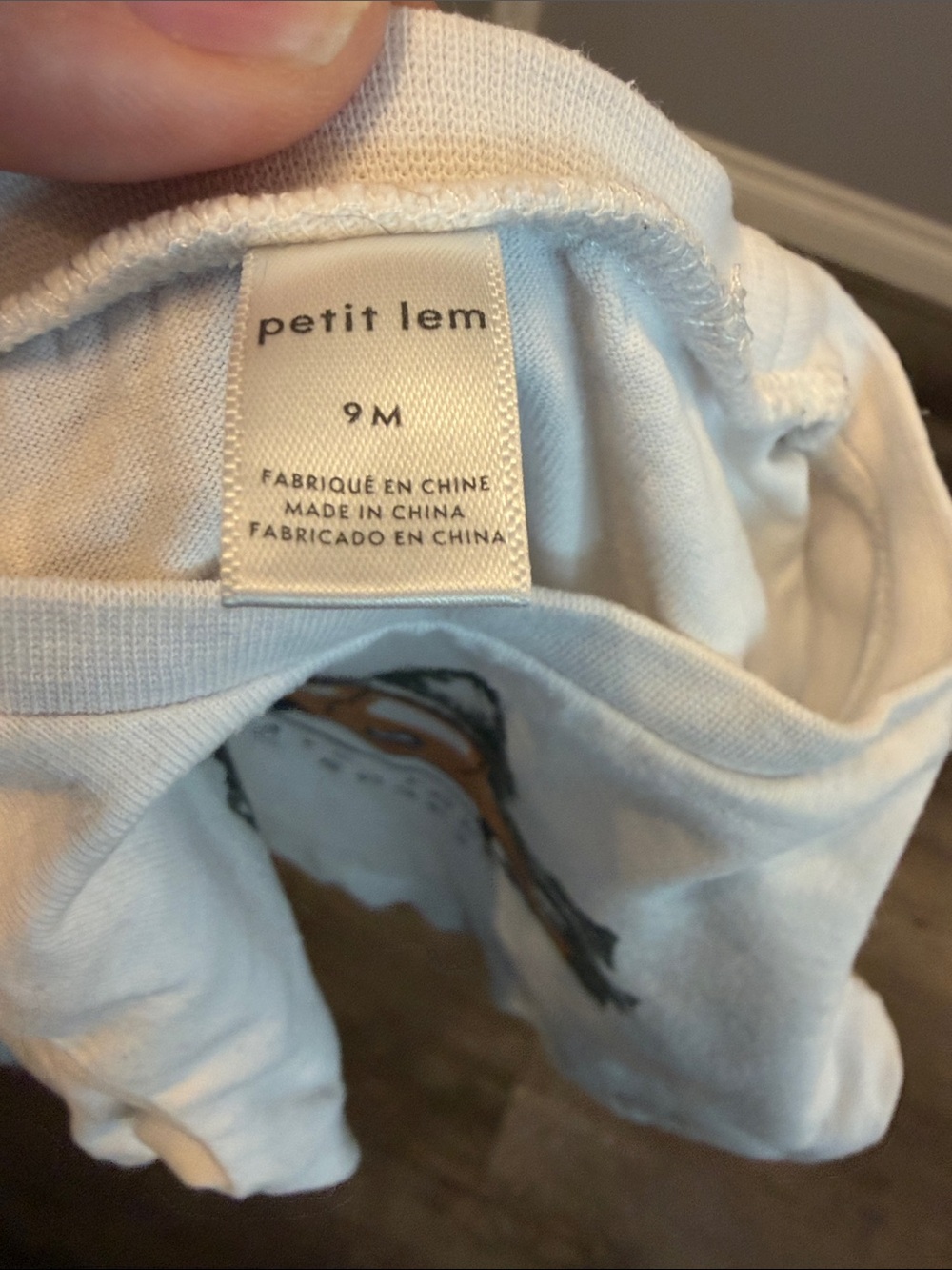 Petit Lem Kids Long Sleeve Tee with Orange Truck Graphic - Picture 2 of 2